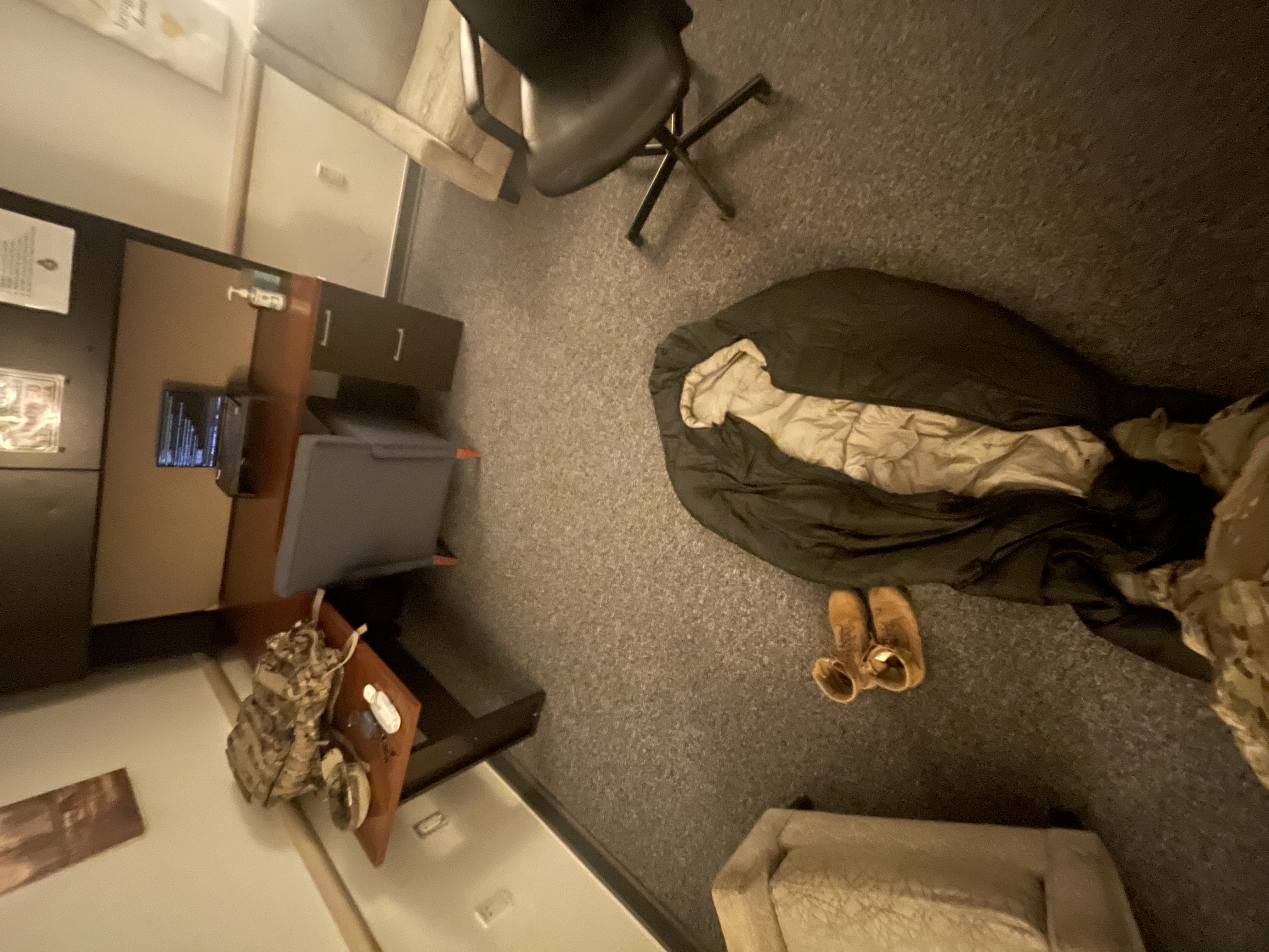 Barracks work setup during KATUSA service